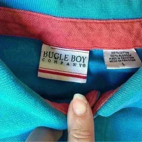Vintage Bugle Boy Polo Men’s size Large - Picture 2 of 4